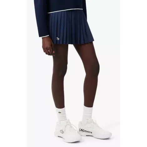 Lacoste Pleated Skirt Navy Blue
