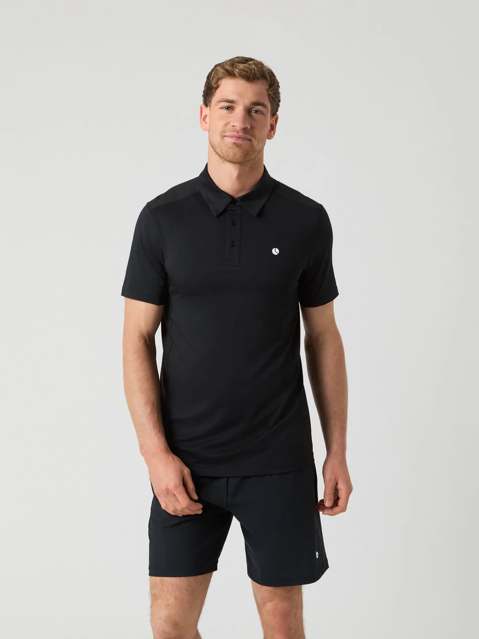 Bjorn Borg Ace Mesh Panel Polo Black