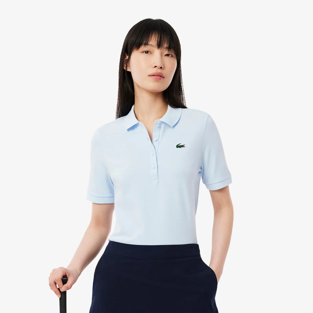Lacoste Slim Dry Fit Polo Light Blue